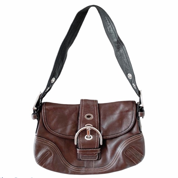 Coach Bags Coach Brown Leather Buckle Shoulder Bag Poshmark
